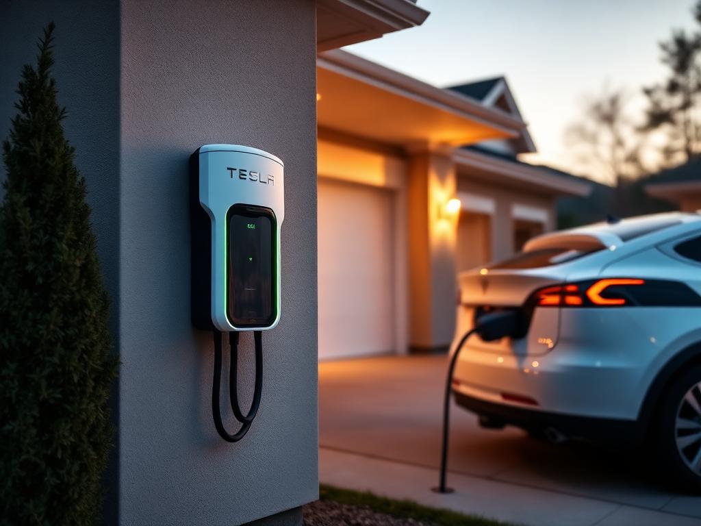 Tesla home EV charger installation
